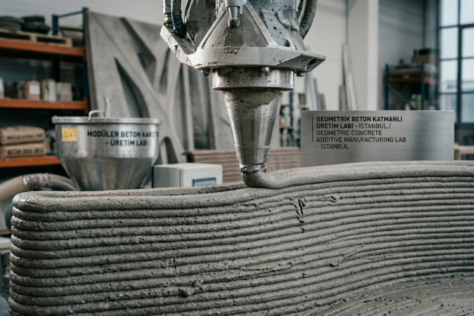 3D Beton Baskı İçin Kullanılan Beton Harçları